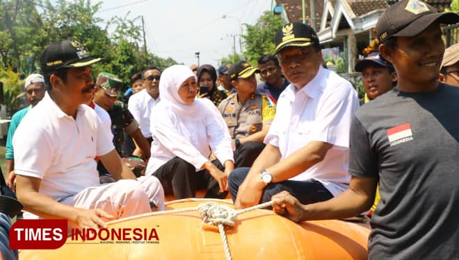 Gubernur Jatim Sebut Normalisasi Kali Lamong bisa Atasi Banjir di Gresik