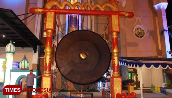 Wow Gong Raksasa Seberat 1 Ton Ada di Museum Ganesya Hawai Waterpark-MNP Malang