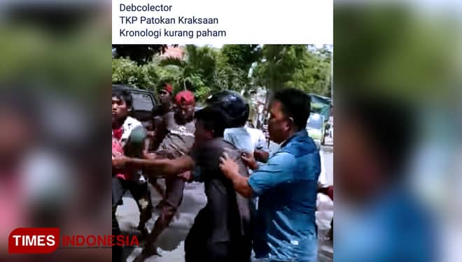 Viral, Debt Collector di Probolinggo Diamuk Massa
