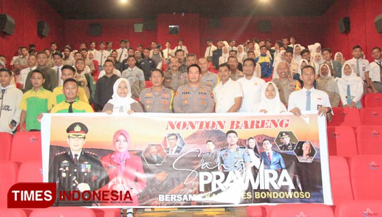 Kapolres Bondowoso Ajak Milenial Nobar ‘Sang Prawira’
