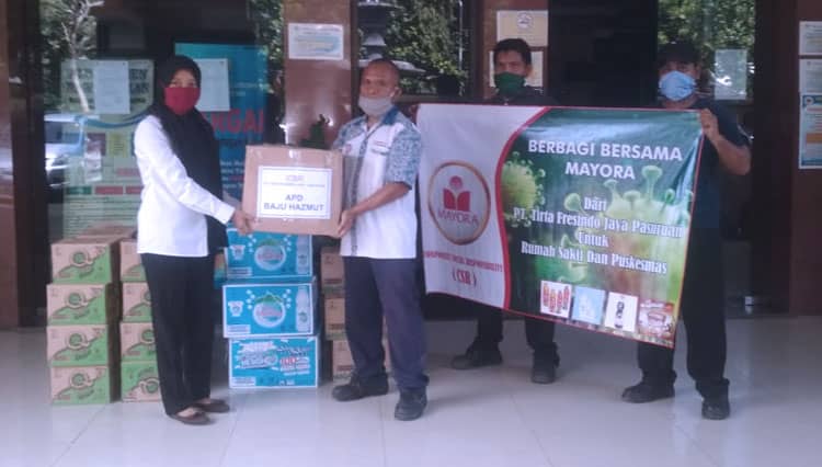 PT. Tirta Fresindo Jaya Pasuruan Salurkan Donasi untuk Tangani Covid-19