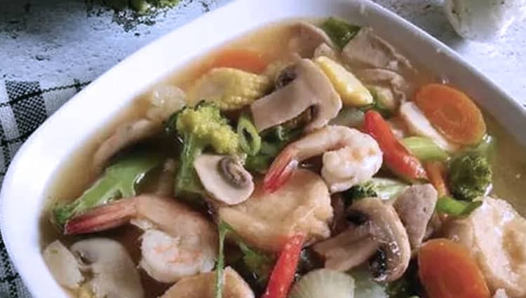 Claypot Egg Tofu and Seafood, a Chinese Food with Superb and Delicious Taste