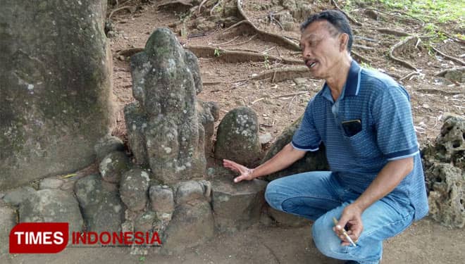 Patung Dewa Siwa di Kompleks Wisata Gua Sunyaragi Kota Cirebon, Begini Asal Usulnya