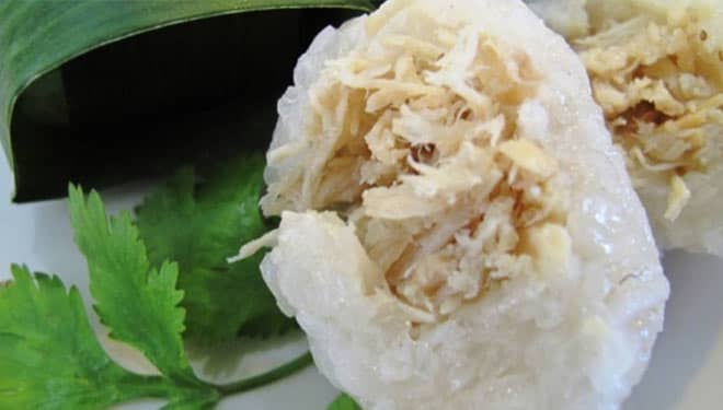 Lemper, an Indonesian Sticky Rice Cake and Its Recipe