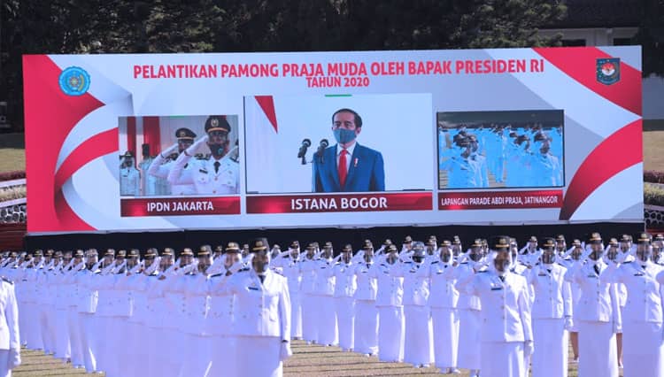 Presiden RI Lantik Perwakilan Pamong Praja Muda IPDN Angkatan XXVII