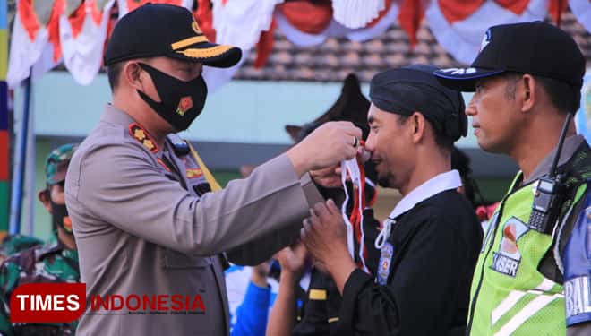 Kapolres Madiun: Wajib Pakai Masker untuk Cegah Covid-19