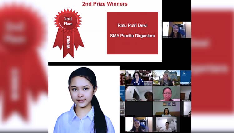 Ratu Putri Dewi, Siswi SMA Pradita Dirgantara, Raih Juara 2 The Indonesian Essay Writing Competition 2020 Internasional