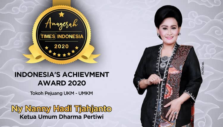 Ladara Indonesia Antar Ny Nanny Hadi Tjahjanto Raih Tokoh Pejuang UMKM 2020