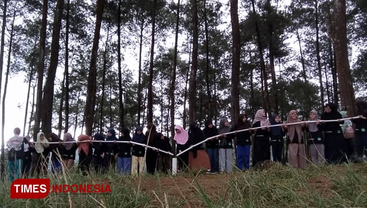 Menikmati Pemandangan Kota Ciamis dan Tasikmalaya dari Bukit Hutan Pinus Darmacaang