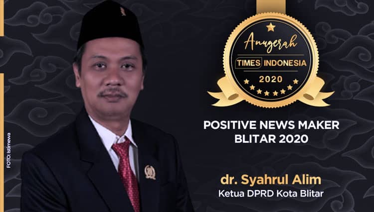 dr Syahrul Alim, Sosok Positive News Maker Blitar 2020