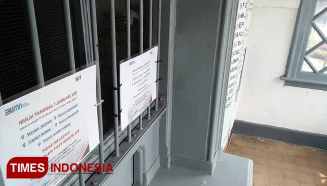 Diutamakan Transaksi Online, Loket Penjualan Tiket KA di Bondowoso Ditutup