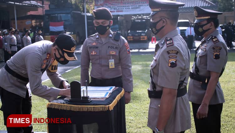 Sertijab Pejabat Polres Brebes, Kapolres Berharap Ciptakan Terobosan Kreatif