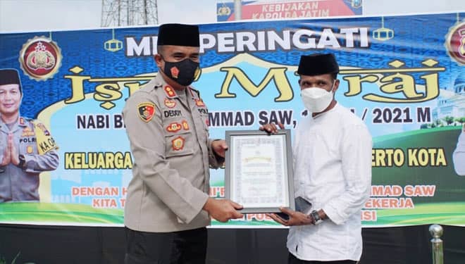 Qori Papua Semarakkan Isra Miraj di Polresta Mojokerto Kota