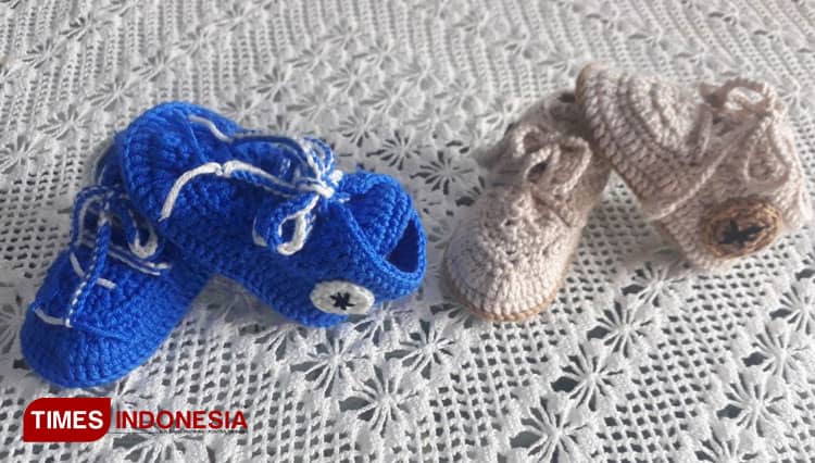 Rajutan Apik Probolinggo Fokus Sepatu Rajut Bayi Usia hingga 6 Bulan