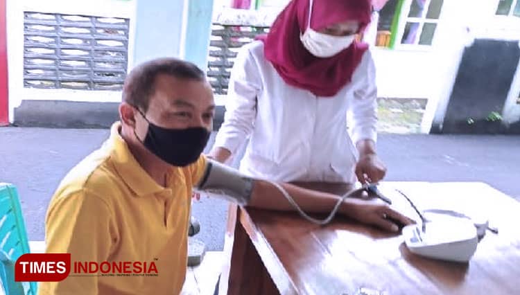 Cegah Covid19, PMI Banyumas Cek 50 Lansia Komorbid Resiko Tinggi