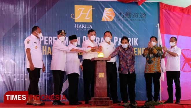 Pabrik Bahan Baku Baterai Kendaraan Listrik Pertama di Indonesia Resmi Beroperasi