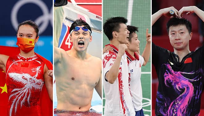 China Tetap Bertengger di Puncak Klasemen Olimpiade Tokyo 2020