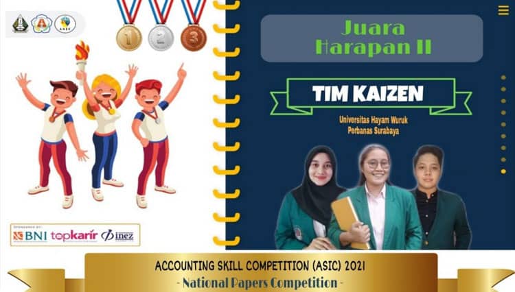 Sempat Raih Skor Presentasi Tinggi, Mahasiswa UHW Perbanas Surabaya Raih Juara Harapan II NPC 2021