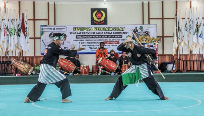Lima Perguruan Silat Ciamis Ikuti Festival Pencak Silat Tingkat Jabar