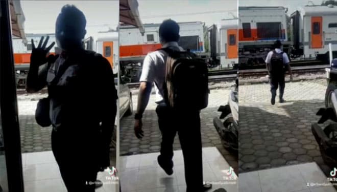 Viral Pegawai PT KAI Dijemput Kereta Api di Depan Rumah, Ternyata Ini Faktanya