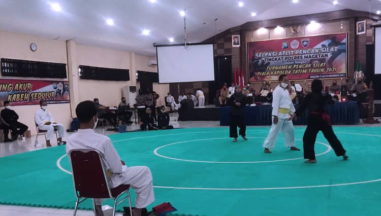 Piala Kapolda Jatim, Puluhan Atlet Pencak Silat di Magetan Ikuti Seleksi Sesuai Prokes