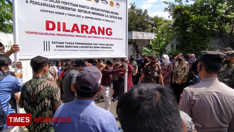 Satgas BLBI Sita Aset PT Wastra Indah di Kota Batu