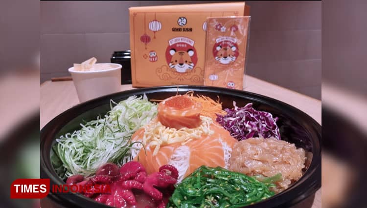 Sambut Imlek, Nikmati Segarnya Yu Sheng di Genki Sushi Tunjungan Plaza Surabaya
