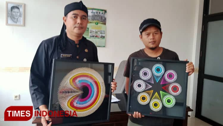Berawal dari Iseng, Warga Kabupaten Tasikmalaya Hasilkan Karya Seni Lukis String Art