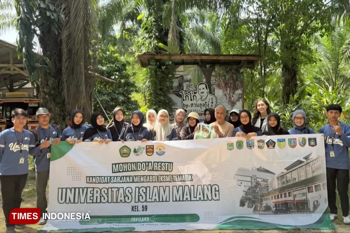 Mahasiswa KSM Tematik Kelompok 59 Fakultas Kedokteran UNISMA Gelar Study Visit di Kebun Kakao Thailand