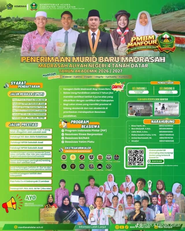 MAN 4 Tanah Datar Gencarkan Sosialisasi PMBM 2026 Lewat Digital dan Lintas Sekolah