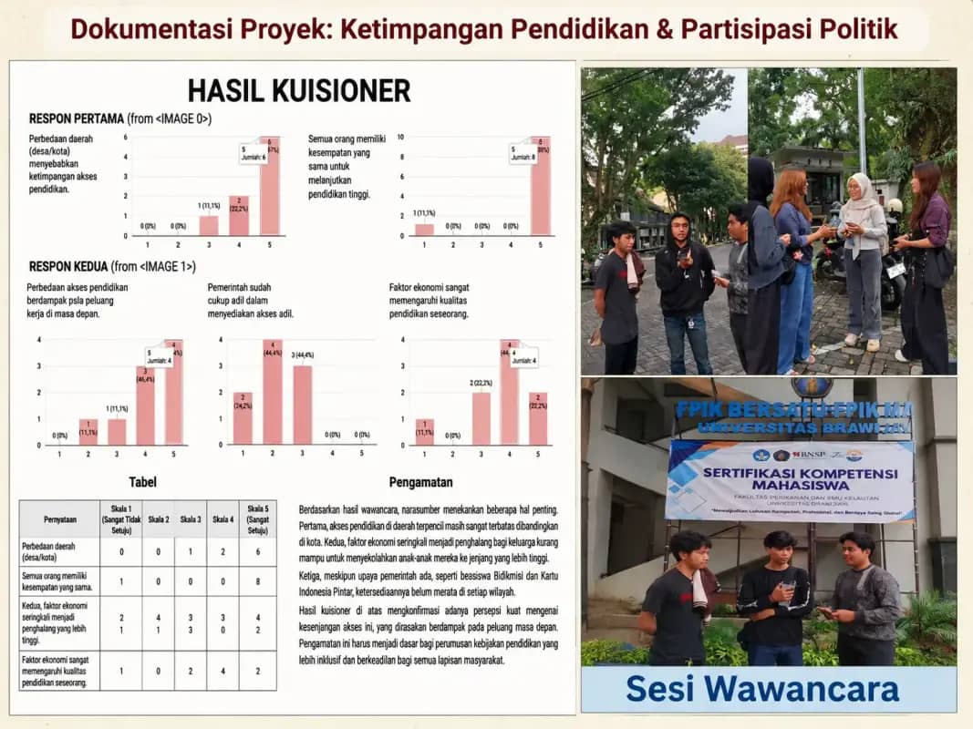 Ketimpangan Akses Pendidikan terhadap Kesadaran Politik Masyarakat